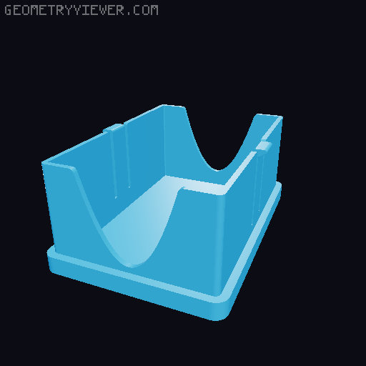 UNO Card Box Deck Holder Kartenschachtel 3D model thumbnail