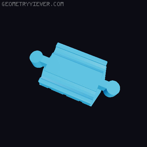 Wooden railway bridge system for Fischertechnik 3D model thumbnail