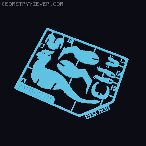 Tauntaun Kit Card 3D model thumbnail