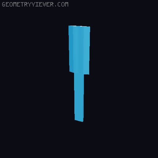 Simple Viking Era Sword (and Scabbard) 3D model thumbnail