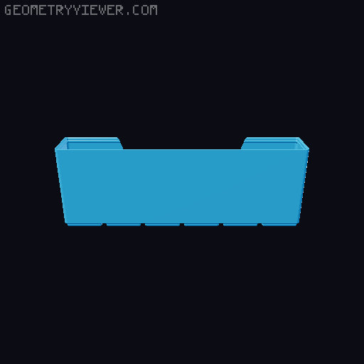 Gridfinity wall cutout collection 3D model thumbnail