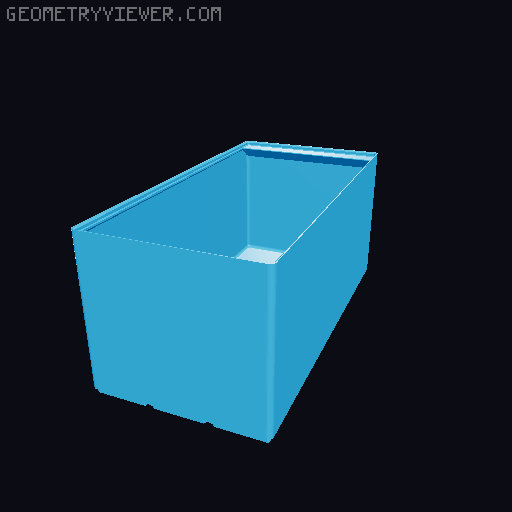 Gridfinity cups height 16 (116mm) collection 3D model thumbnail