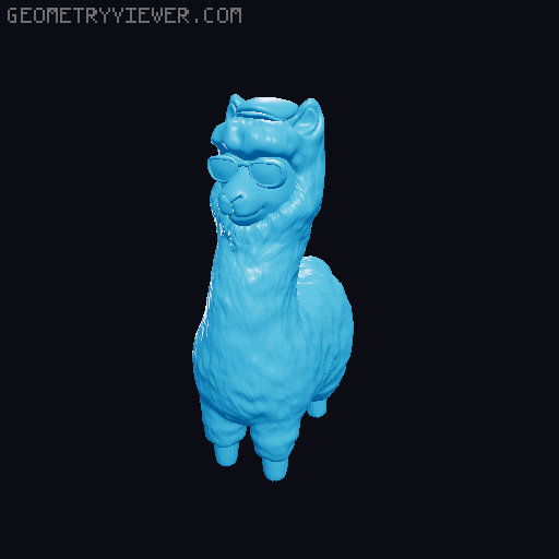 Alpacas 3D model thumbnail