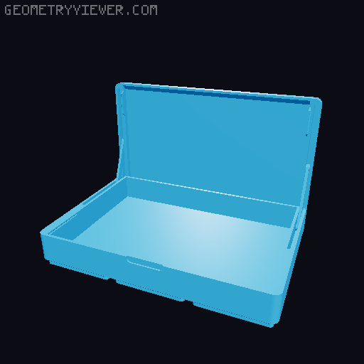 Gridfinity Linkage Lid Box (Print in Place) 3D model thumbnail