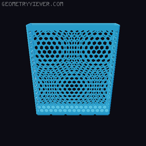 Gridfinity Hex Bins all sizes 3D model thumbnail