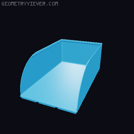 Gridfinity rouded bins collection all sizes 3D model thumbnail