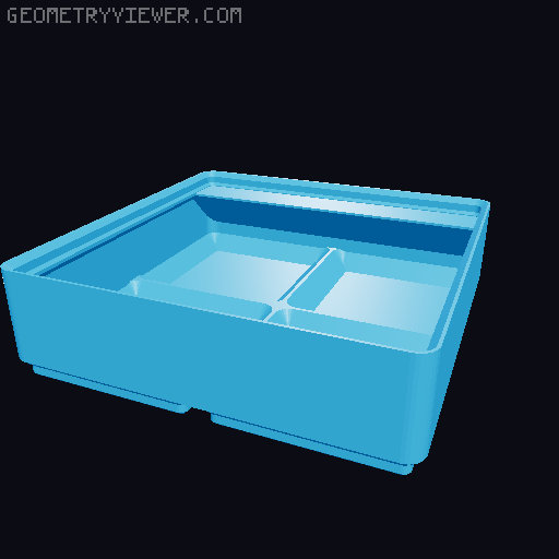 Gridfinity Bin Generator 3D model thumbnail
