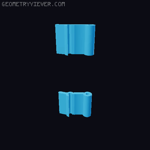 Camper Toilet Tab Box 3D model thumbnail