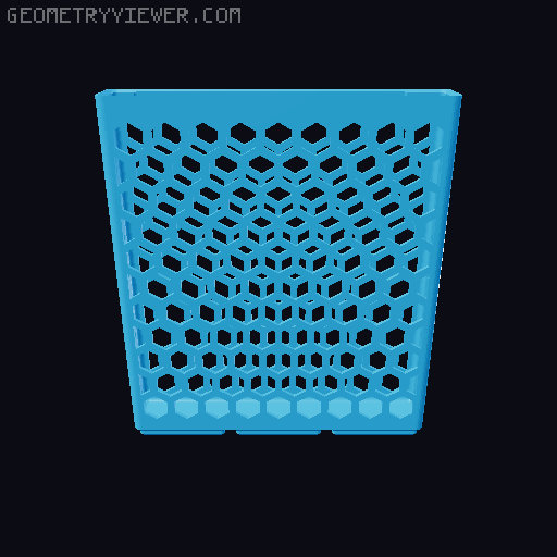Gridfinity Hex Bins all sizes 3D model thumbnail