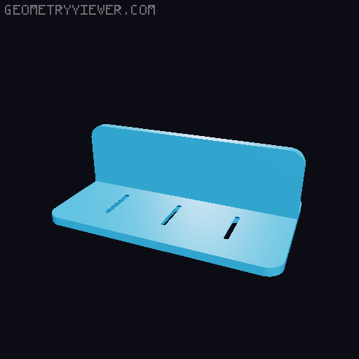Adjustable Vertical Laptop Stand (Single Remix) 3D model thumbnail