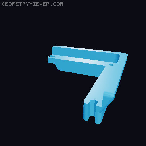 Creality K1 Shallow Riser 11mm high - Less then 100 GRAMS! 3D model thumbnail