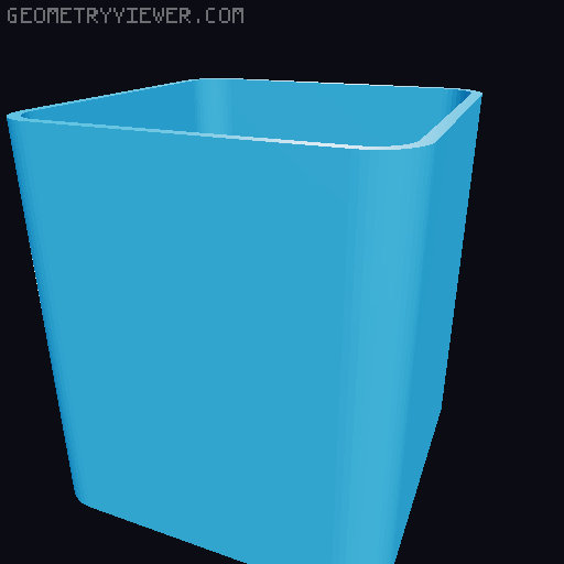 Bin for Ikea skadis - 564 models - hooks need support 3D model thumbnail