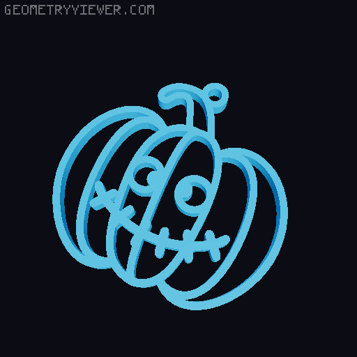 Halloween Earrings Collection 3D model thumbnail