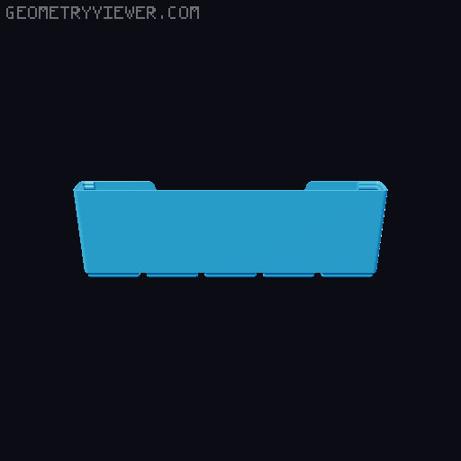 Gridfinity wall cutout collection 3D model thumbnail