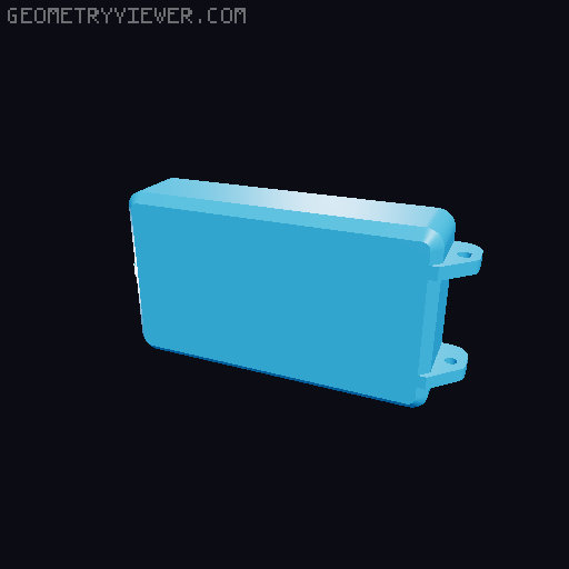 Compact parametric box (for instax square) 3D model thumbnail