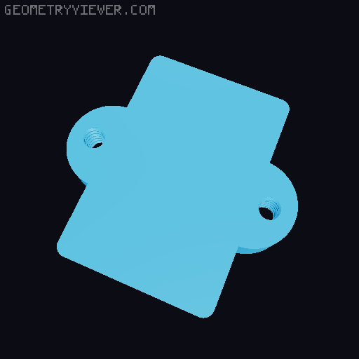 Echo Dot 3 Battery Mount 3D model thumbnail