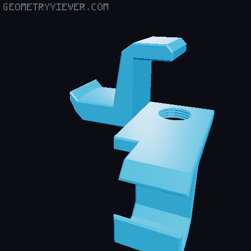Headphone- Holder 3D model thumbnail