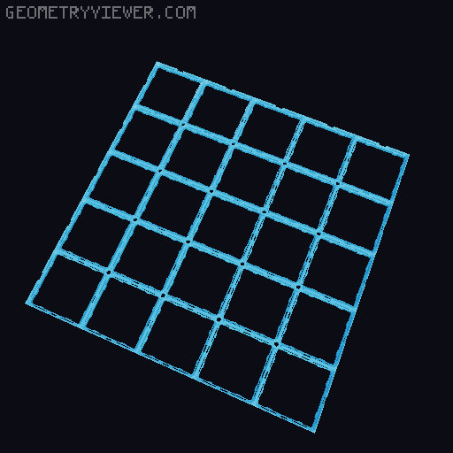 CLCKbase with Screw Holes, Sizes up to 9x9, Gridfinity Baseplate 3D model thumbnail