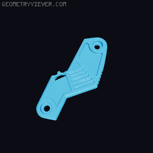 Clicky Foldable Karambit utility knife 3D model thumbnail