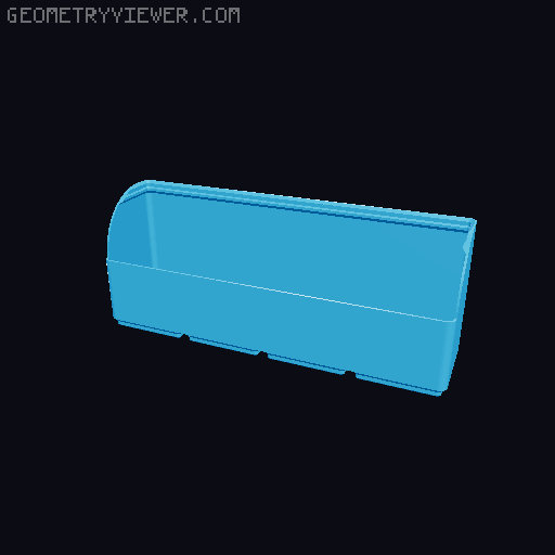 Gridfinity rouded bins collection all sizes 3D model thumbnail
