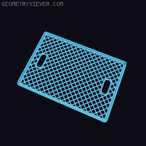 Openwork storage basket 3D model thumbnail