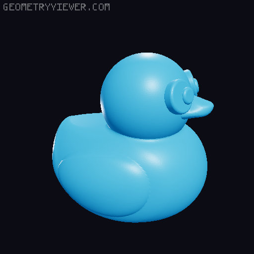 Floating Plastic Ducks 3D model thumbnail