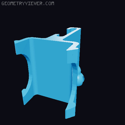Elegoo Neptune 4 Plus / Max Spine WITH OPTIONS! 3D model thumbnail