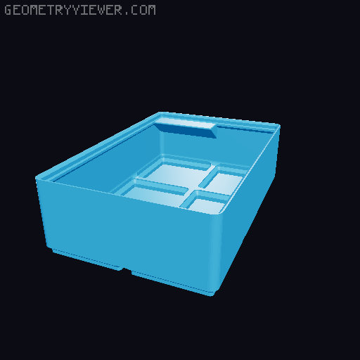 Gridfinity cups height 5 (39mm) collection 3D model thumbnail