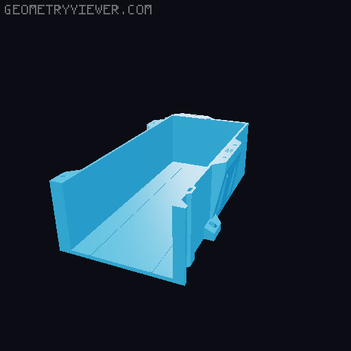 Lack Enclosure Drawers for M3 fasteners 3D model thumbnail