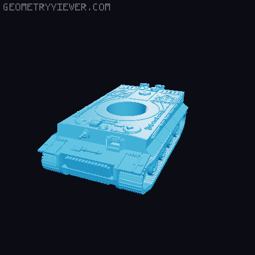 Panzerkampfwagen VI Tiger 1 H1 3D model thumbnail
