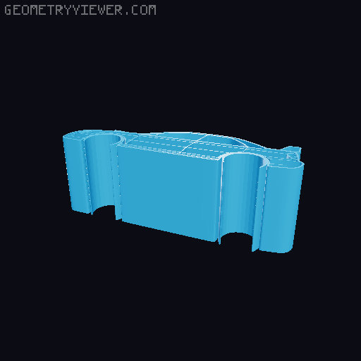 Car silhouettes! different models 3D model thumbnail