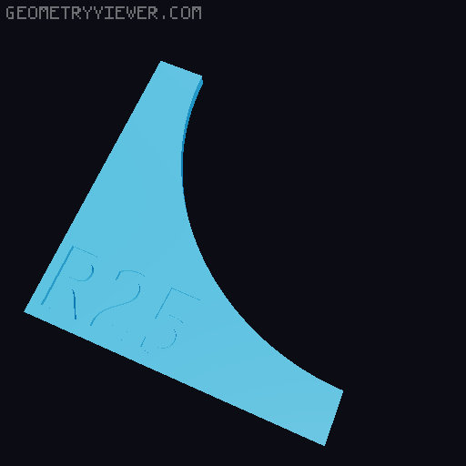 Radius Gauge - Convex & Concave 3D model thumbnail