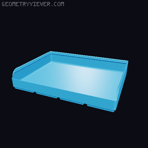 Gridfinity rouded bins collection all sizes 3D model thumbnail