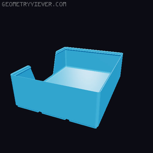 Gridfinity wall cutout collection 3D model thumbnail
