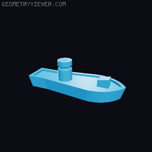 Balloon Boat 3D model thumbnail
