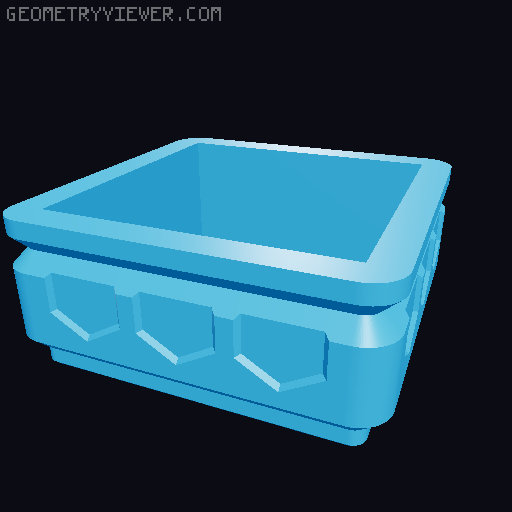 Gridfinity - Single print vase mode bins 3D model thumbnail