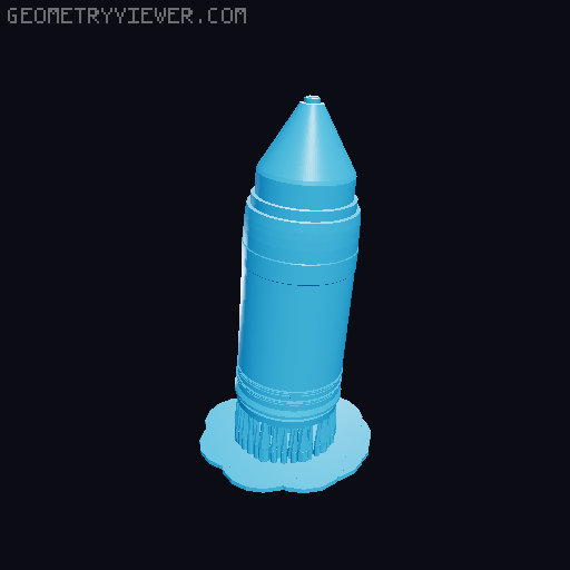 80 cm Dora Gun - Shell Set 3D model thumbnail
