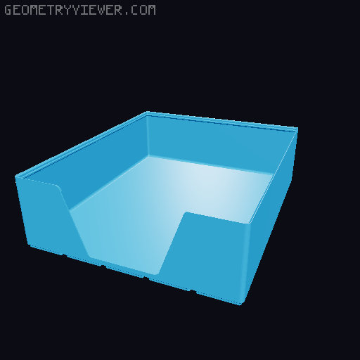Gridfinity wall cutout collection 3D model thumbnail