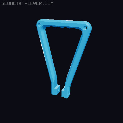 Foldable Shovel Remix: Pitchfork Blade 3D model thumbnail