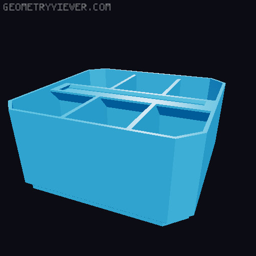 PackUp + Lables Nesting Bin Remix for Milwaukee Packout 3D model thumbnail