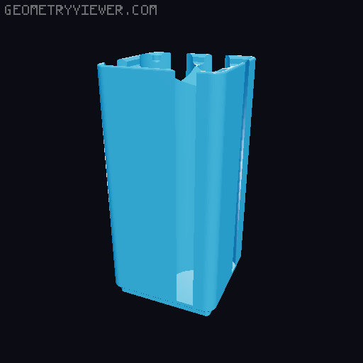 Gridfinity Button (Coin) Cell Battery Storage 3D model thumbnail