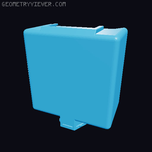 Storage box for Honeycomb storage wall - many sizes 3D model thumbnail