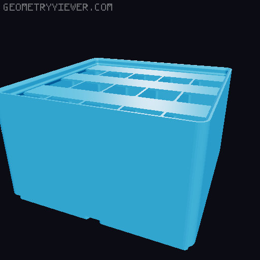 Gridfinity Ultra Light Bins - Divider Label Edition 3D model thumbnail