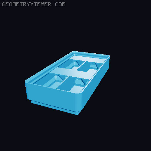 Gridfinity Ultra Light Bins - Divider Label Edition 3D model thumbnail