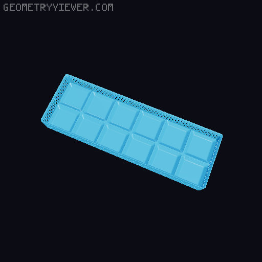 Gridfinity Hex Bins Light all sizes 3D model thumbnail