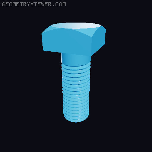 ASME B18.2.1.1 Complete Pack | All Inch Sizes | 60mm | Tuerca y Tornillos .STL | 3D-print optimized 3D model thumbnail