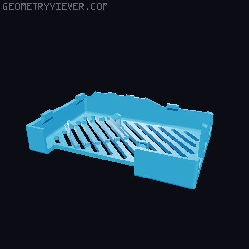 Raspberry Pi 5 case 3D model thumbnail