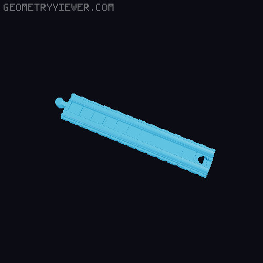 Wooden railway bridge system for Fischertechnik 3D model thumbnail