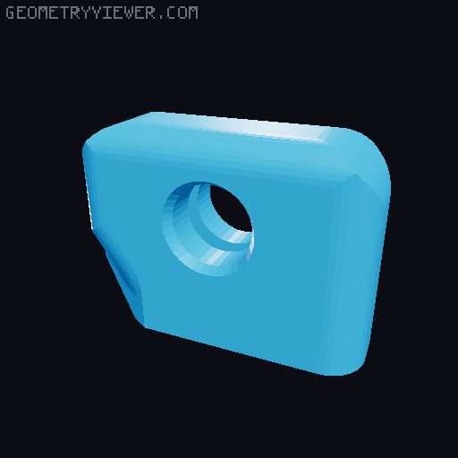 House Key Blade Adapter 3D model thumbnail