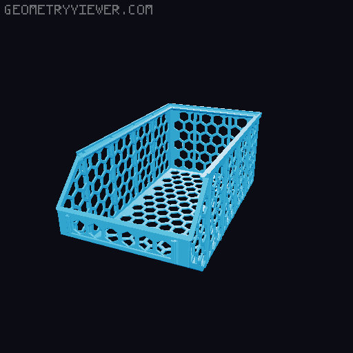 Stackable Baskets 3D model thumbnail